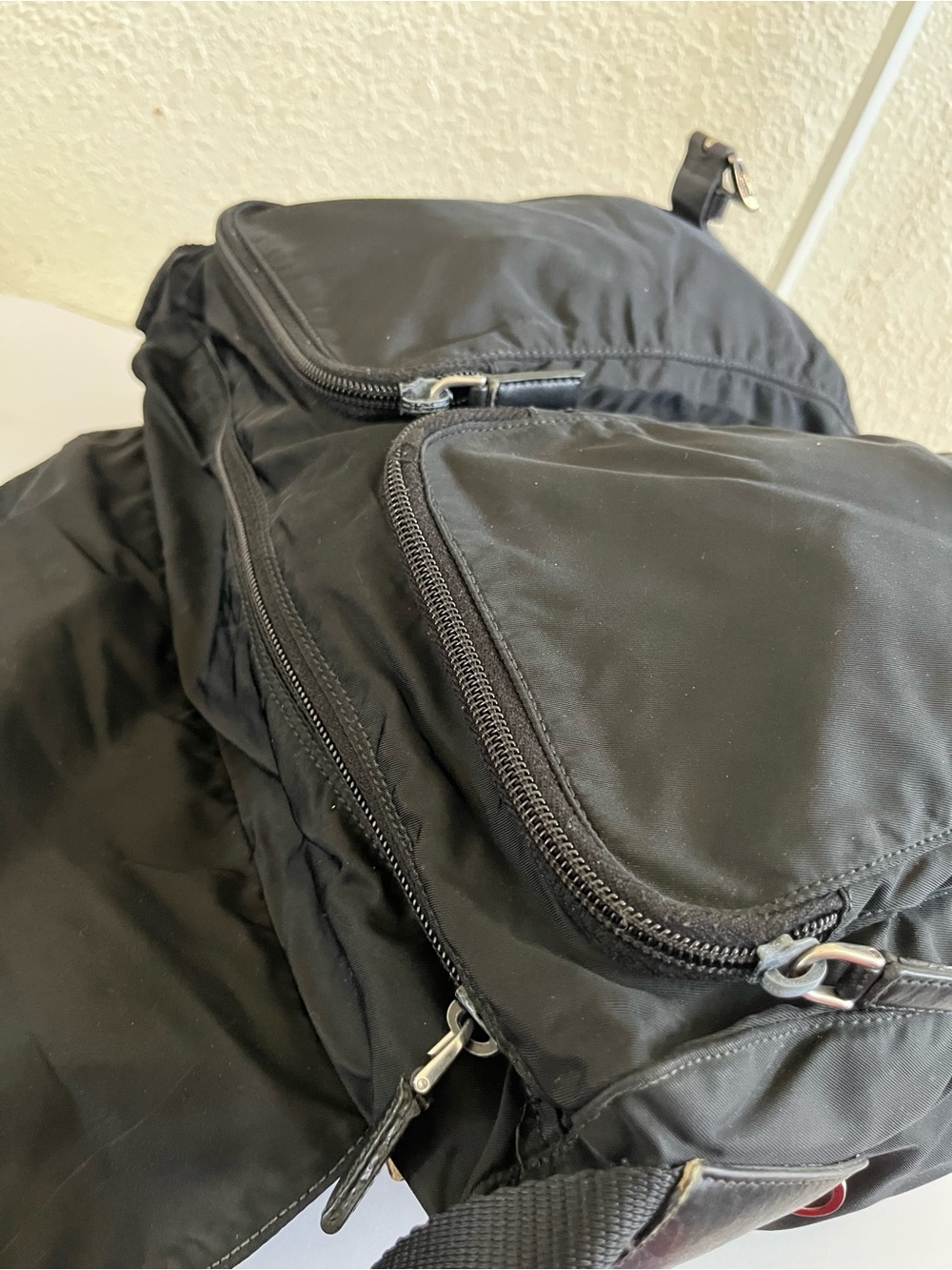 Prada black nylon messenger bag - Picture 9 of 12